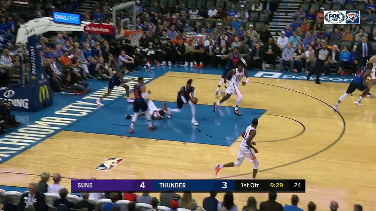 HIGHLIGHTS: Outlet pass to Jerami Grant for SLAM | Phoenix Suns at OKC Thunder
