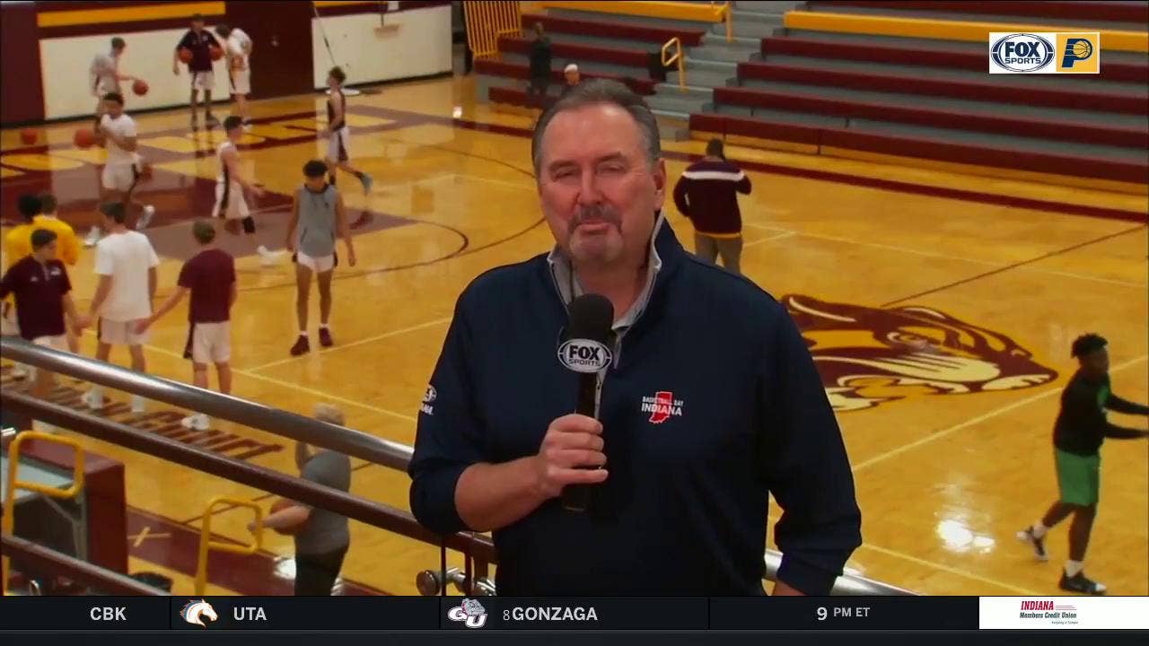 Brian Hammons at Bloomington North High School for Basketball Day Indiana