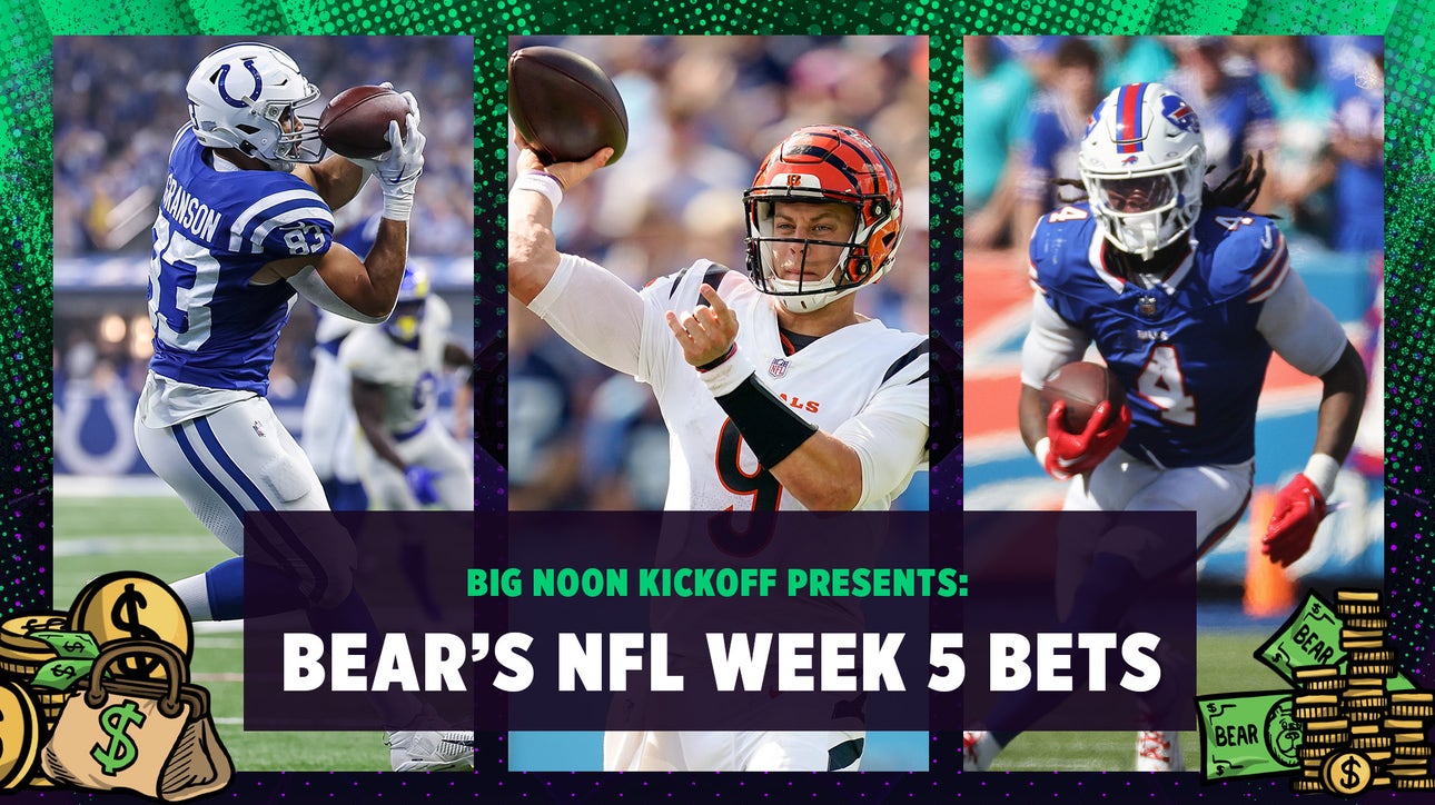 NFL Week 5 Best Bets: Titans vs. Colts, Jaguars vs. Bills, Bengals vs. Cardinals | Bear Bets