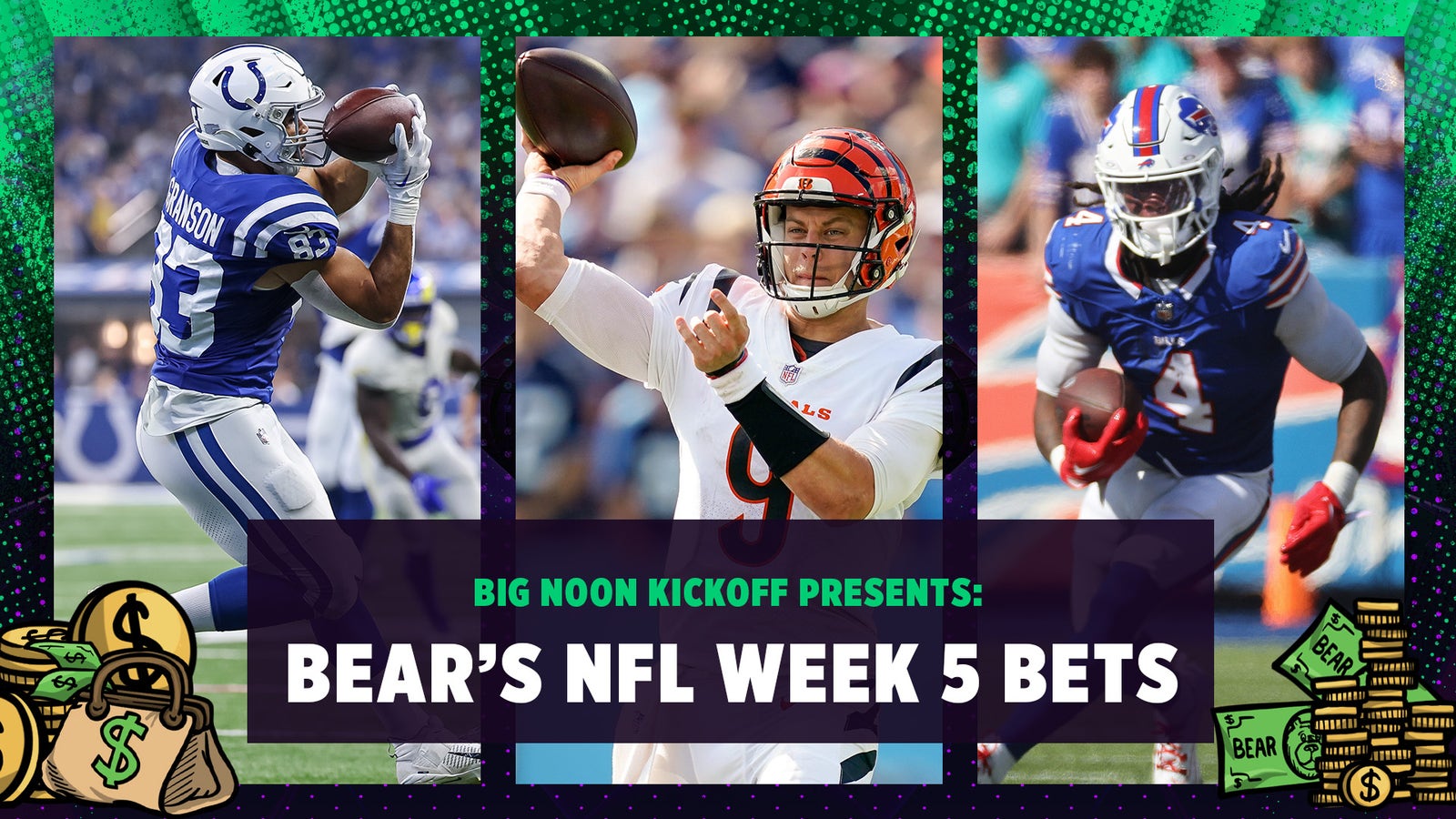 NFL Week 5 Best Bets: Titans vs. Colts, Jaguars vs. Bills, Bengals vs. Cardinals