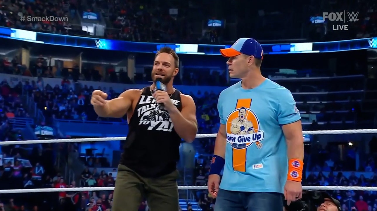 Paul Heyman acknowledges LA Knight before John Cena backs up The Megastar vs. The Bloodline