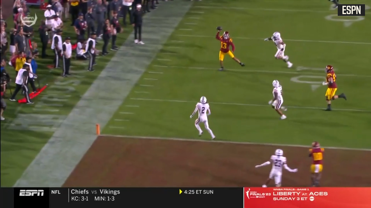 USC's Caleb Williams shows off ELITE elusiveness in UNREAL TD to trim deficit against Arizona