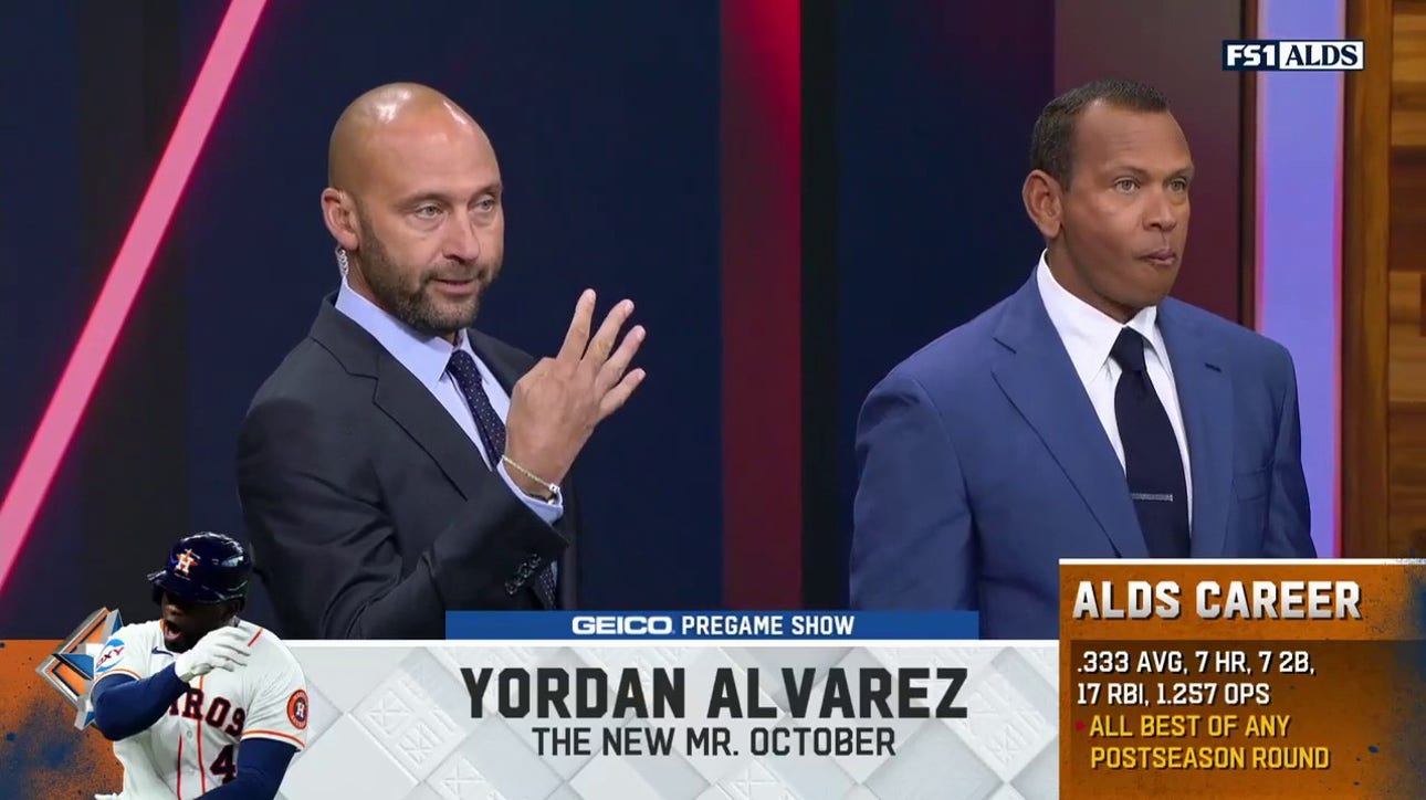 'MLB on FOX Pregame' crew breaks down Yordan Alvarez's postseason success | MLB on FOX