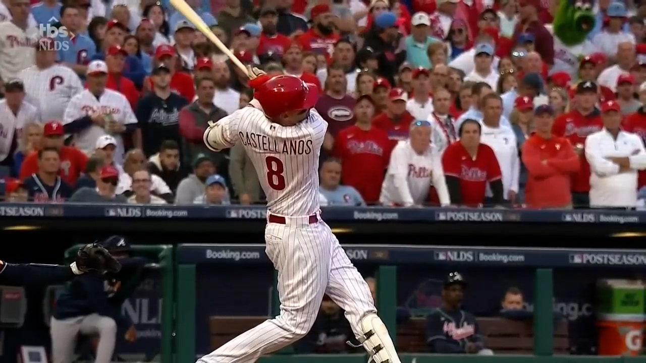Nick Castellanos hits TWO home runs to help Phillies defeat Braves in Game  3 of the NLDS