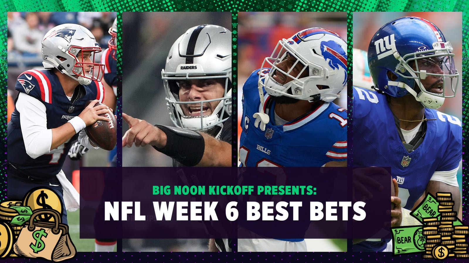 Why Patriots vs. Raiders, Bills vs. Giants are best bets of NFL Week 6