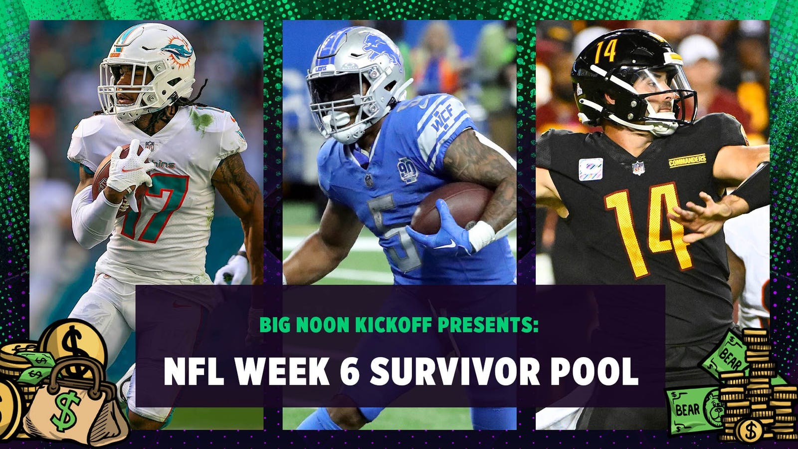 NFL Week 6 Survivor Pool: Dolphins, Lions, Commanders and more