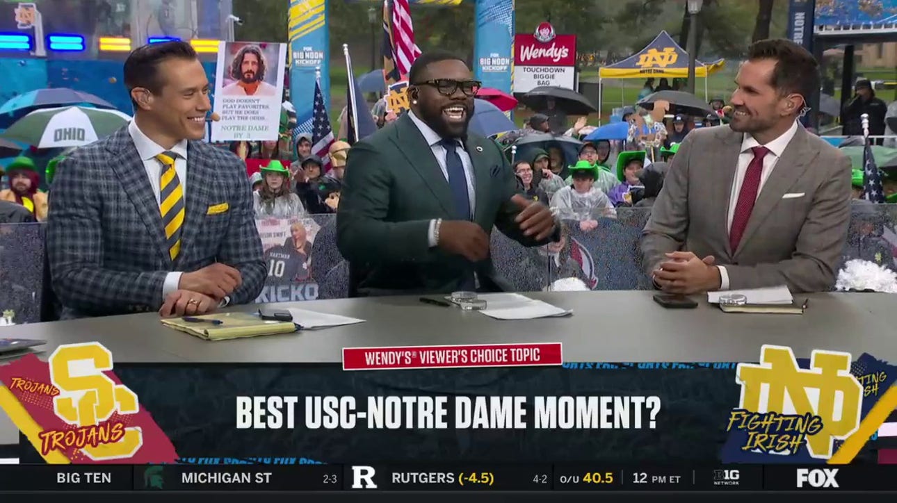 Marcus Allen & Jerome Bettis get us ready for another edition of USC vs Notre Dame | Big Noon Kickoff