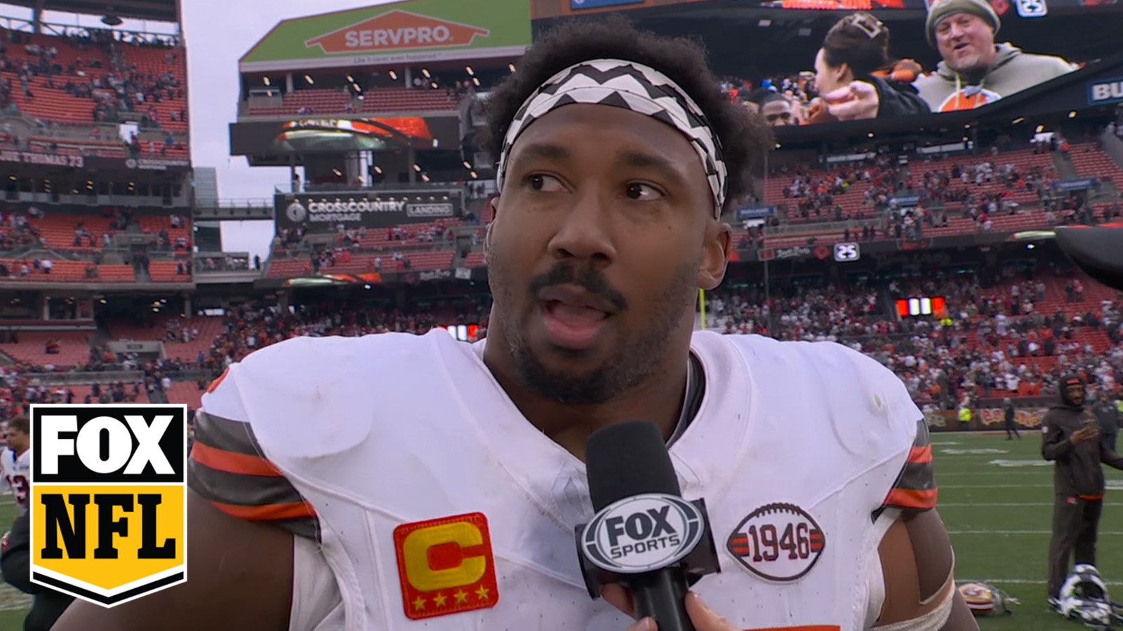 "Sky's the limit" — Browns' DE Myles Garrett on upsetting 49ers