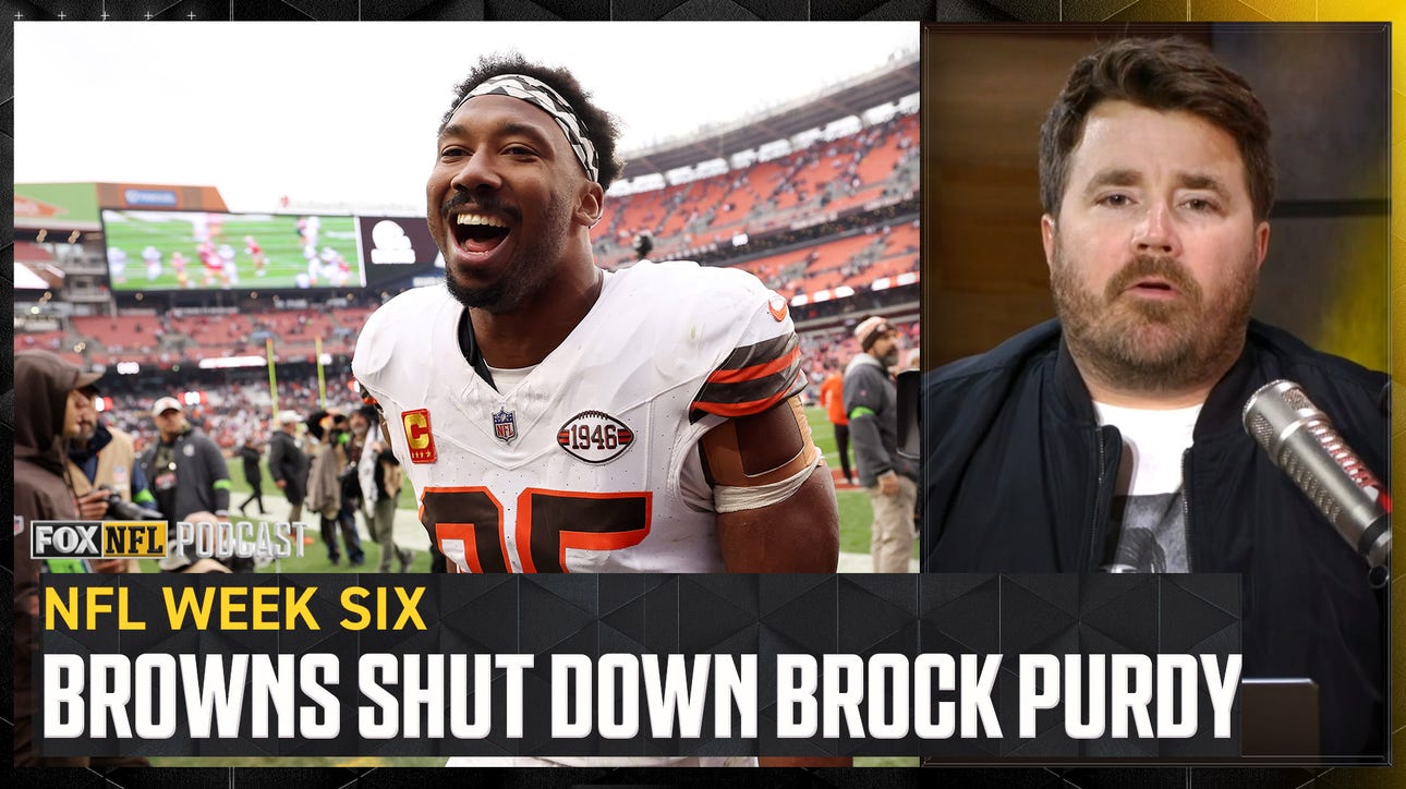 Myles Garrett, Browns SHUT DOWN Brock Purdy, 49ers - Dave Helman reacts | NFL on FOX Pod