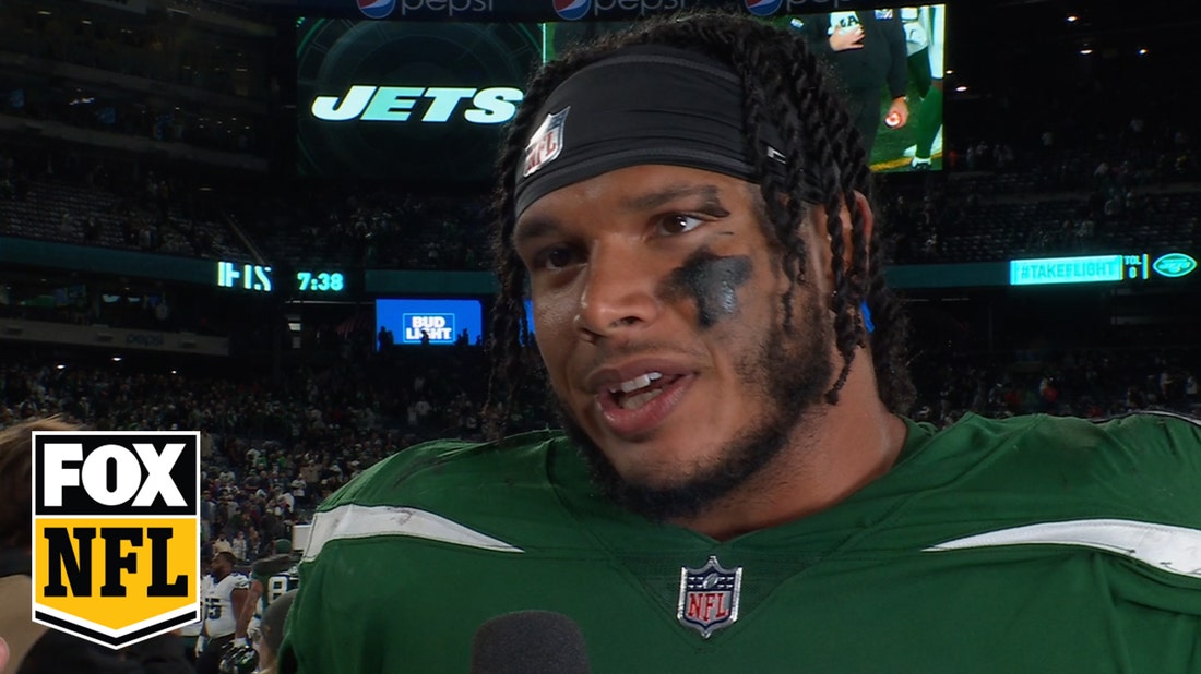 'This was a huge win' — Jets LB Jermaine Johnson on giving Eagles their first loss this season