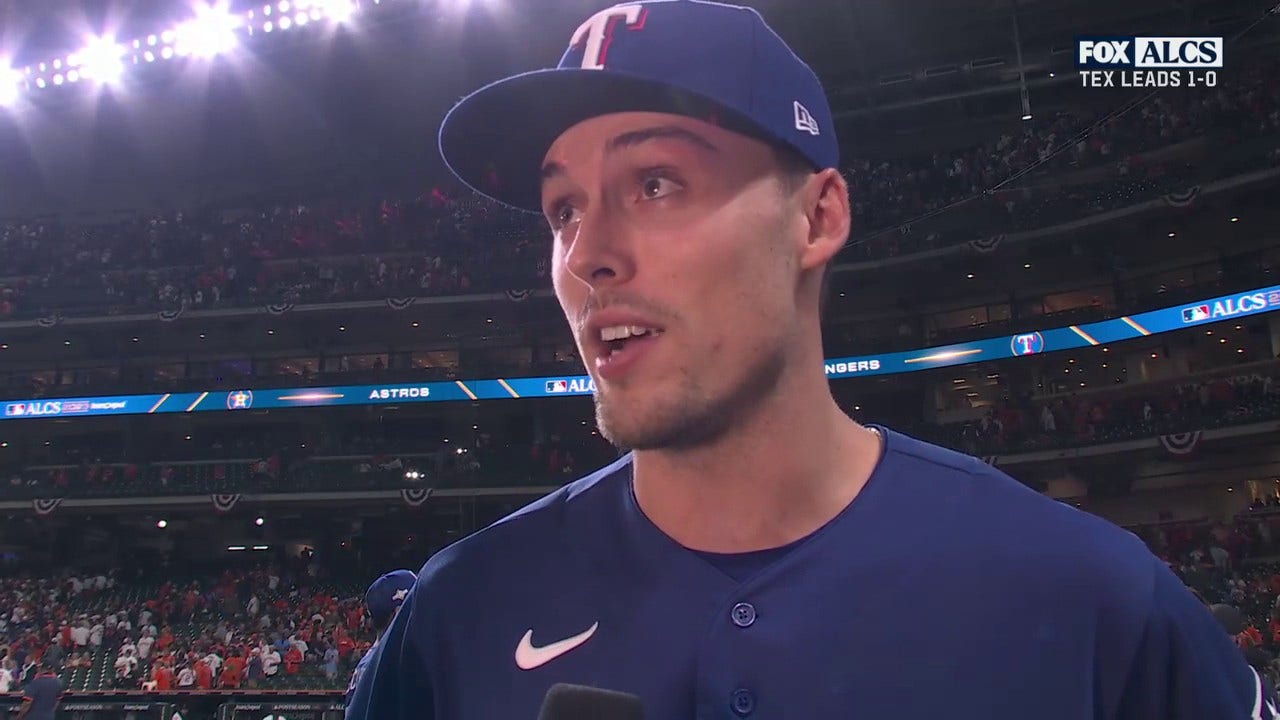 'This is so much fun' - Rangers' Evan Carter on playing in postseason and big catch | MLB on FOX