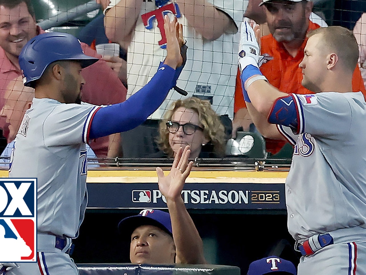 Rangers' Adolis García, Mitch Garver and Nathaniel Lowe all smack RBI base  hits to score FOUR runs against Astros in first inning
