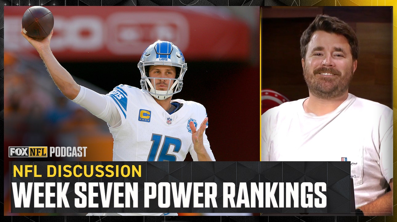 NFL Rankings: Jared Goff leads Lions' rise & Tua Tagovailoa, Dolphins stay on top! | NFL on FOX Pod