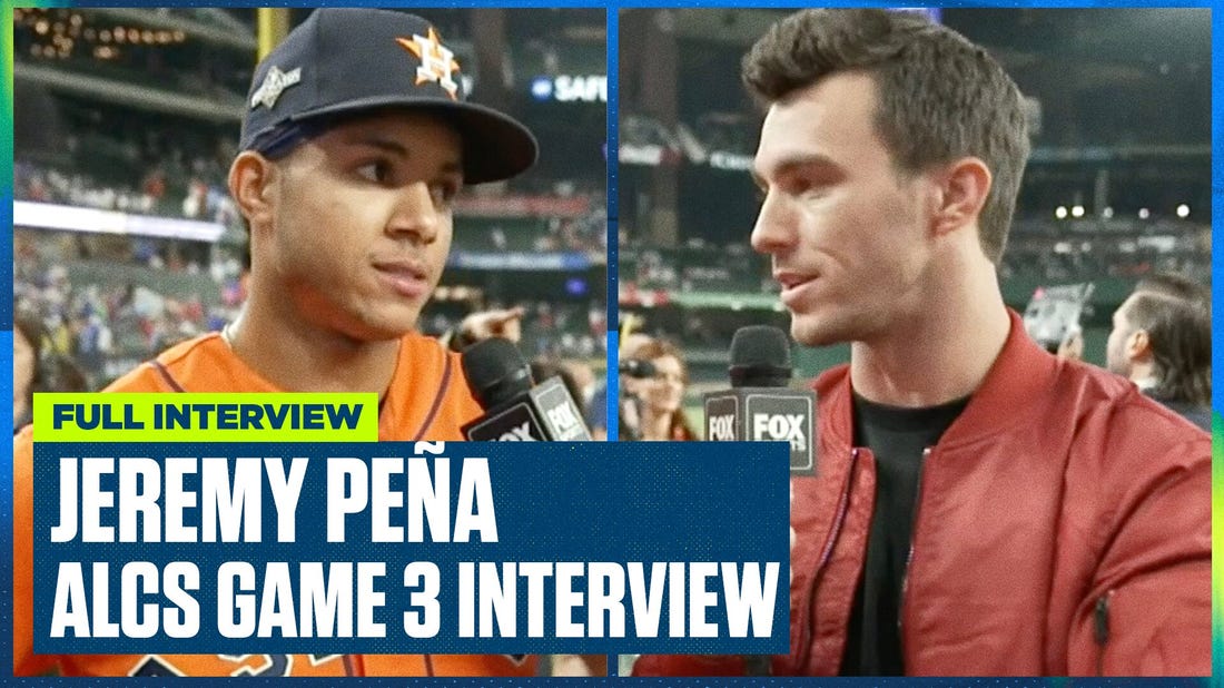 Houston Astros' Jeremy Peña on their BIG ALCS Game 3 win & their success on the road | Flippin' Bats