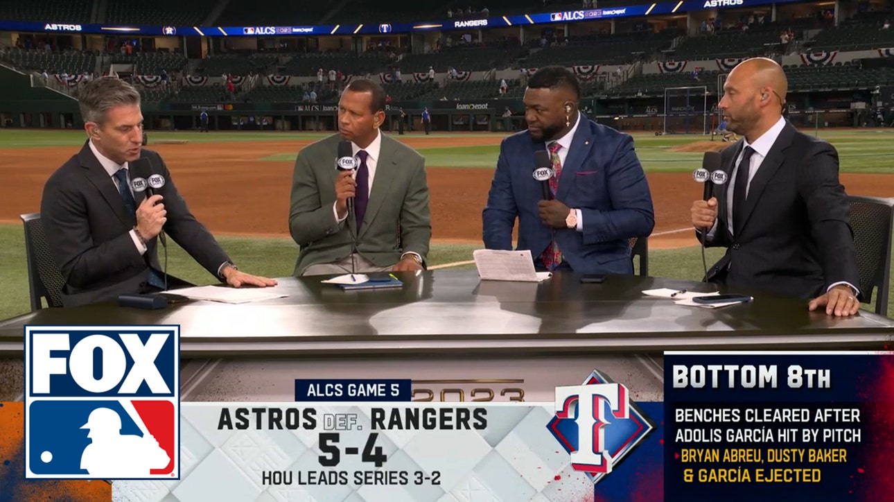 ALCS Game 5 Reaction: Astros defeat Rangers — Derek Jeter, David Ortiz & Alex Rodriguez react