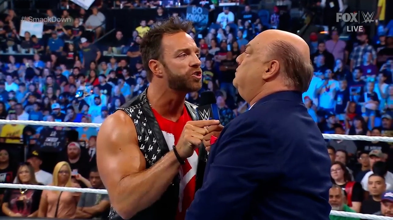 LA Knight sets Paul Heyman straight after announcing his match vs. Roman Reigns at Crown Jewel