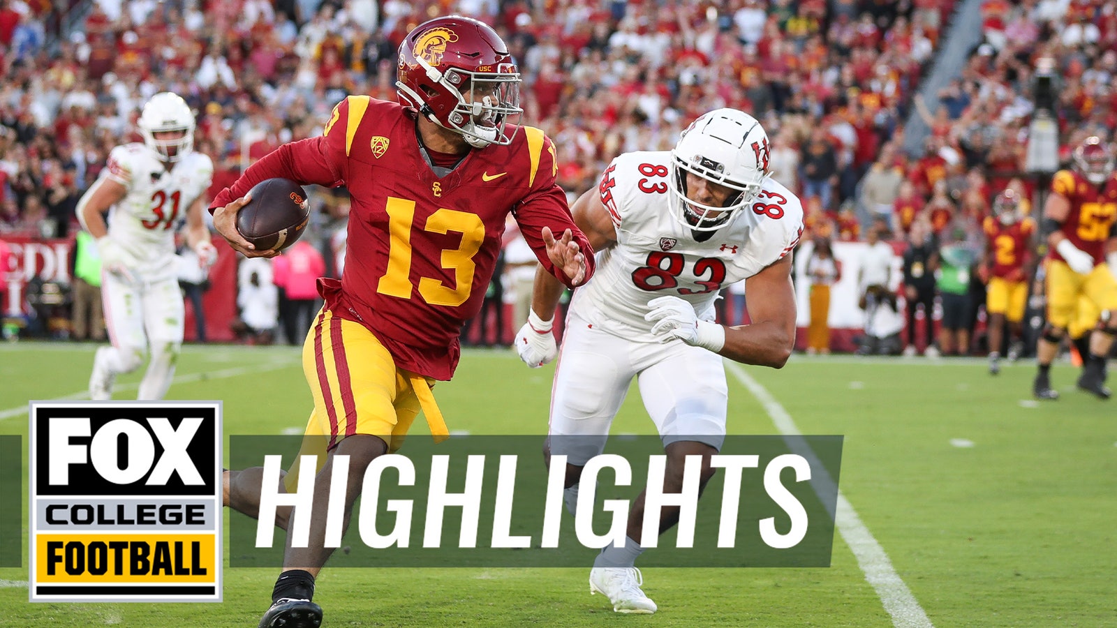 No. 18 USC Trojans vs. No. 11 Utah Utes Highlights | CFB on FOX