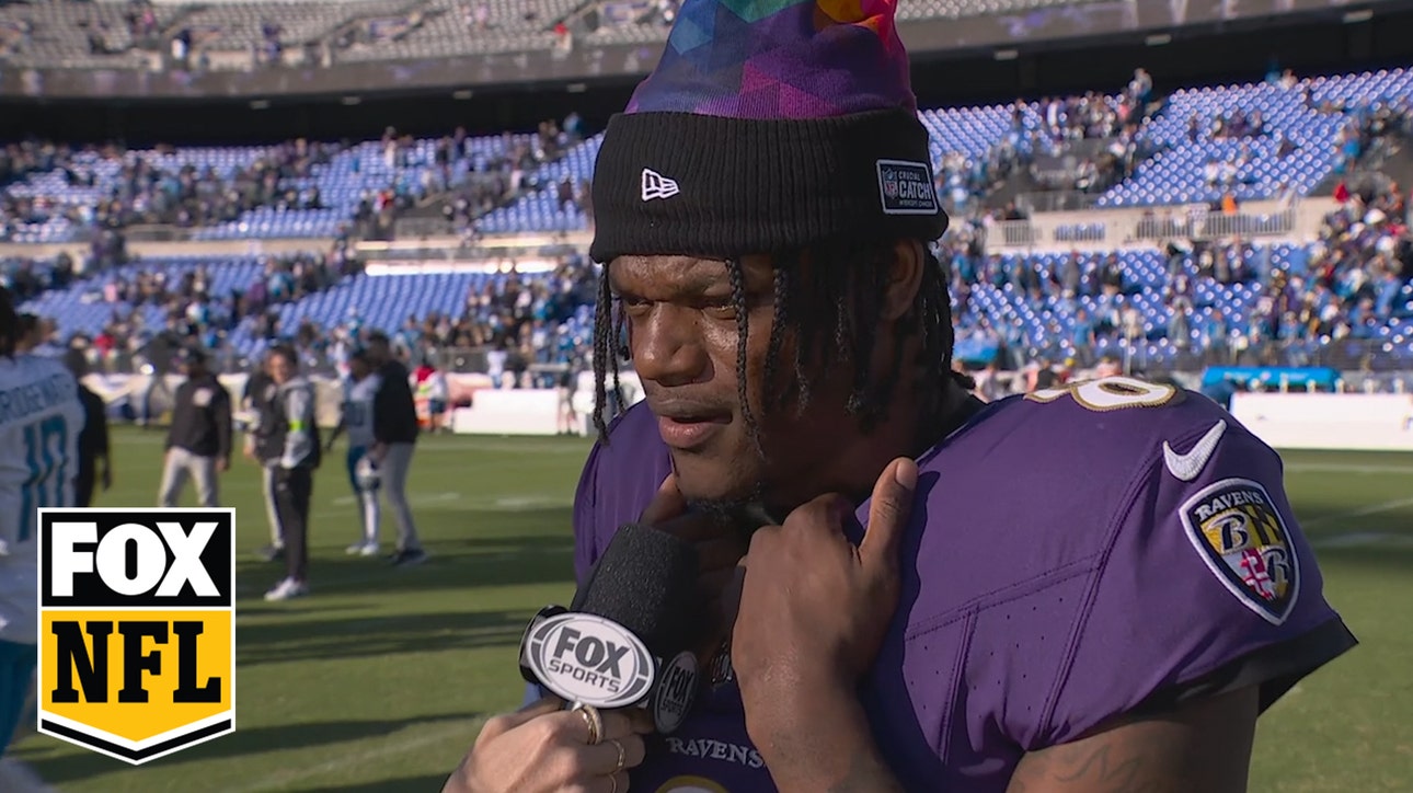 'See what our offense can do' – Lamar Jackson after Ravens' dominant win vs. Lions | Postgame Interview