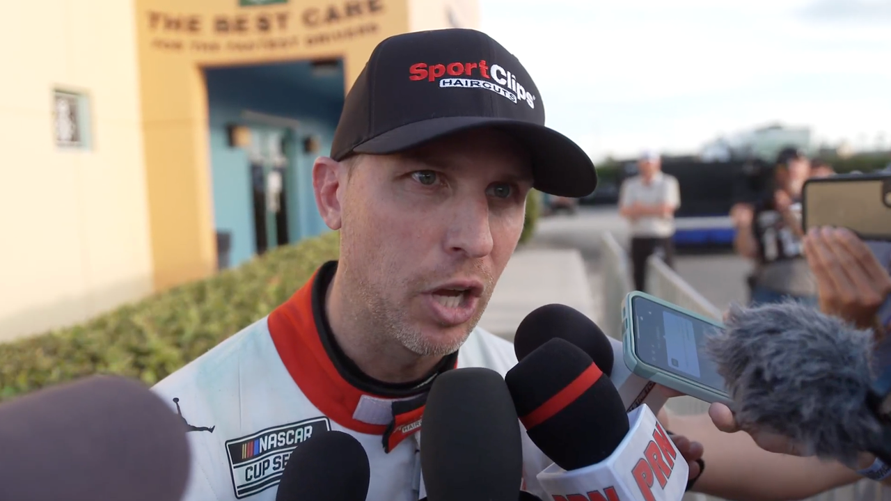 Denny Hamlin explains the dicey restart and the mechanical issue on his car