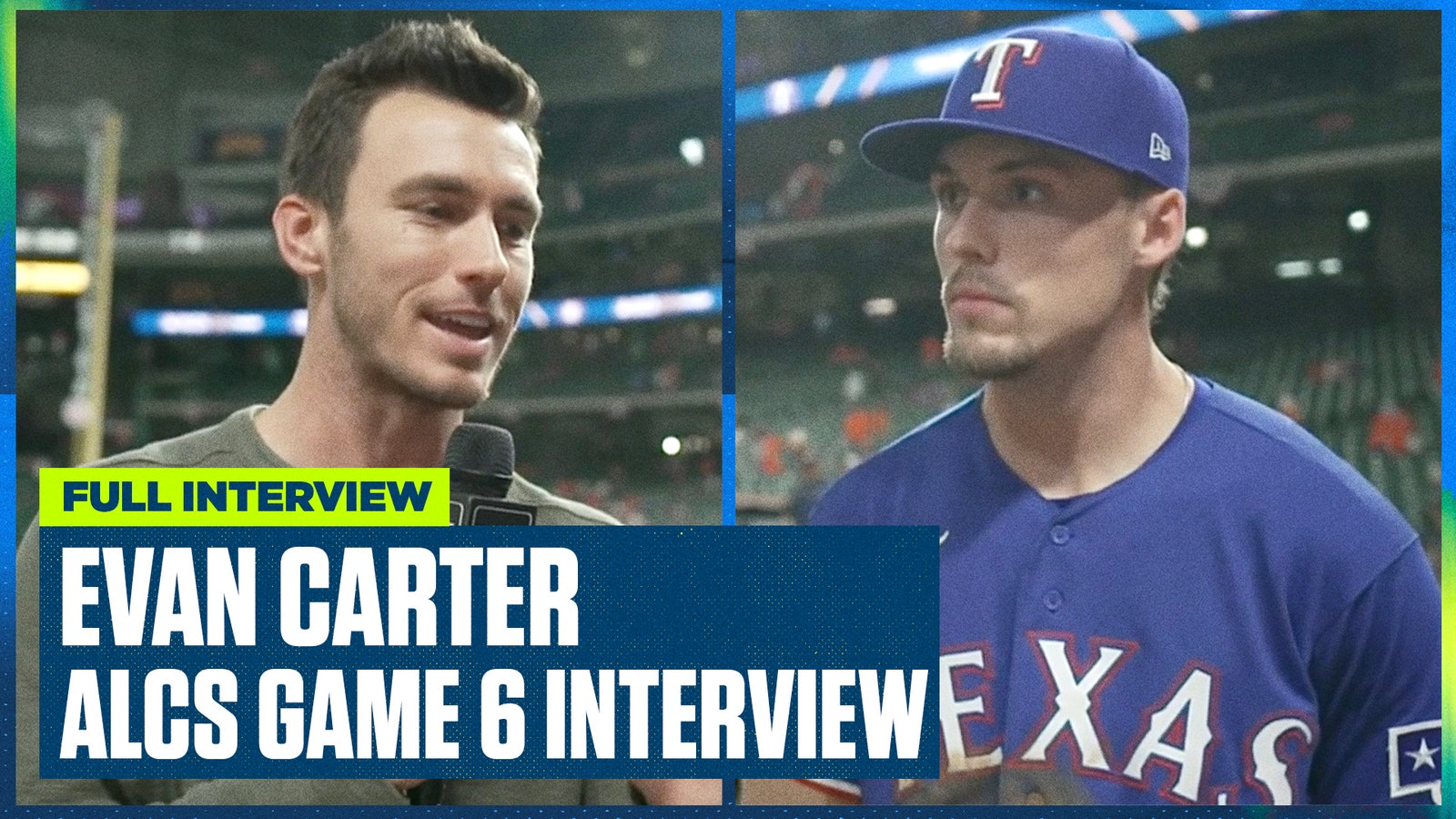 Evan Carter on Rangers' ALCS Game 6 win & heading into Game 7