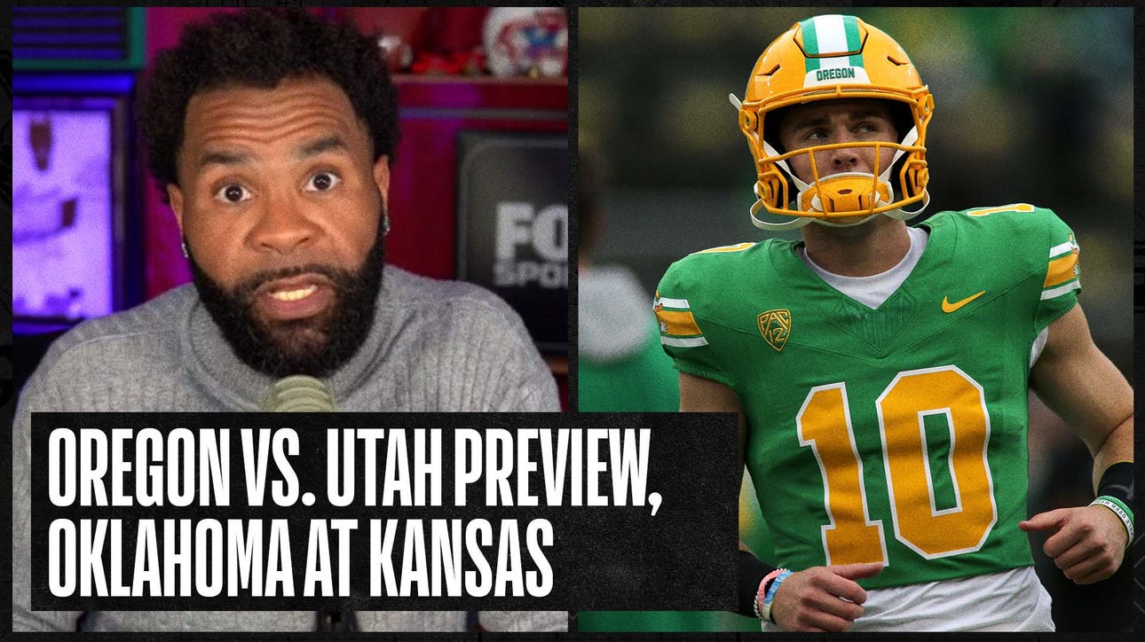 Oregon takes on Utah in a BIG Pac-12 showdown and Oklahoma heads to Kansas: RJ Young previews Week 9