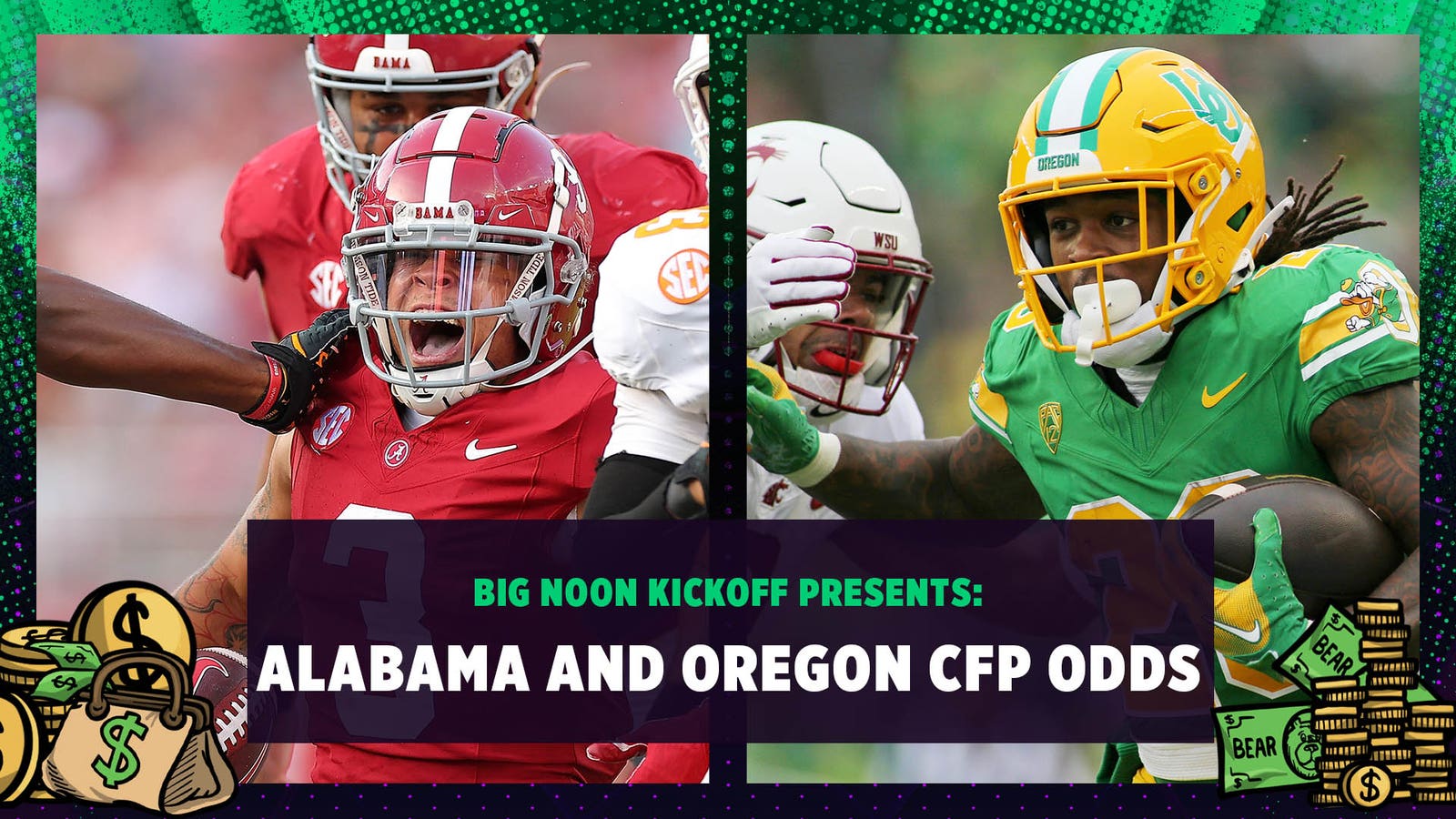 Are Alabama and Oregon the only one-loss teams with playoff chances? 
