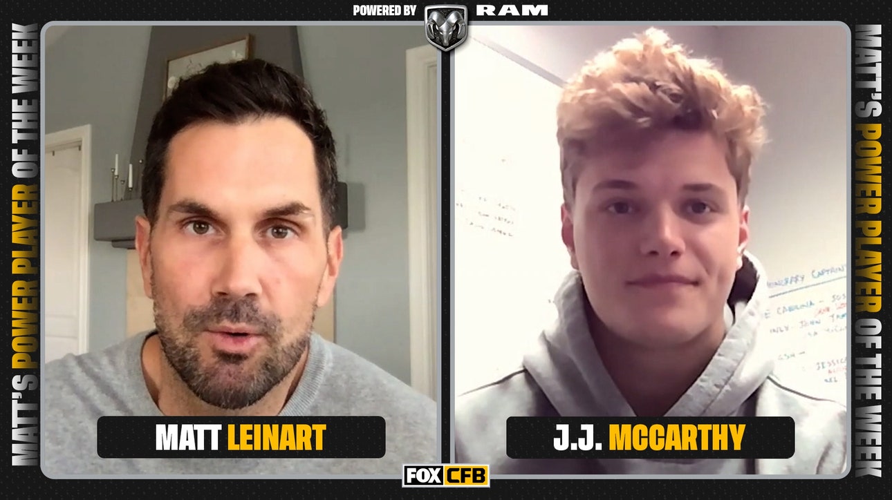 Michigan's J.J. McCarthy is Matt Leinart's Power Player of the Week | CFB on FOX