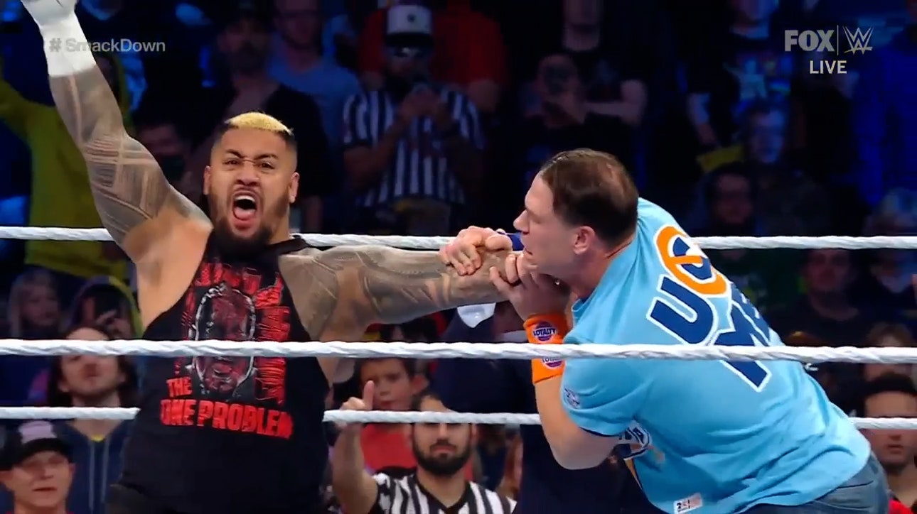 Paul Heyman tells John Cena “You could have been me,” before Solo Sikoa hits a Samoan Spike