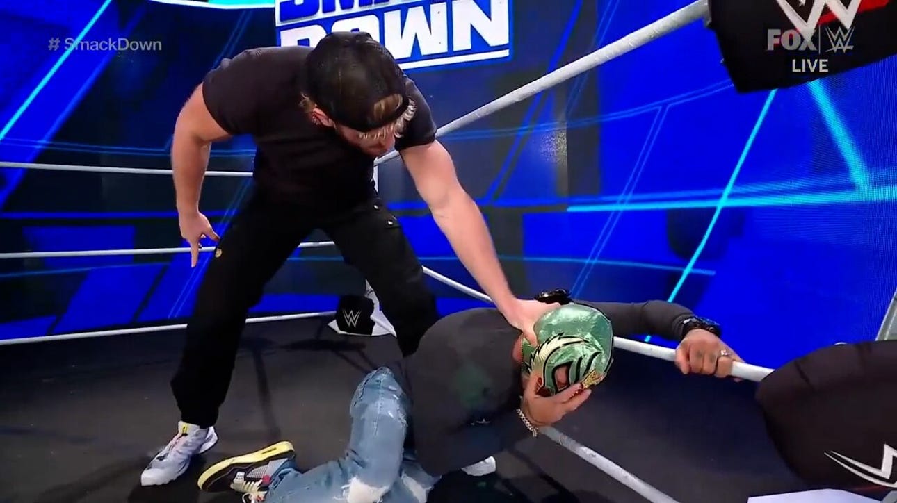 Logan Paul sucker-punches Rey Mysterio to distract LWO vs. the Street Profits | WWE on FOX 