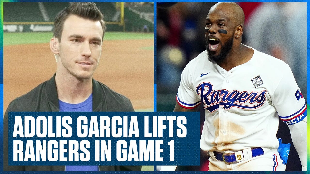 Texas Rangers' Adolis Garcia lifts them to a walk-off win in World Series Game 1 | Flippin' Bats
