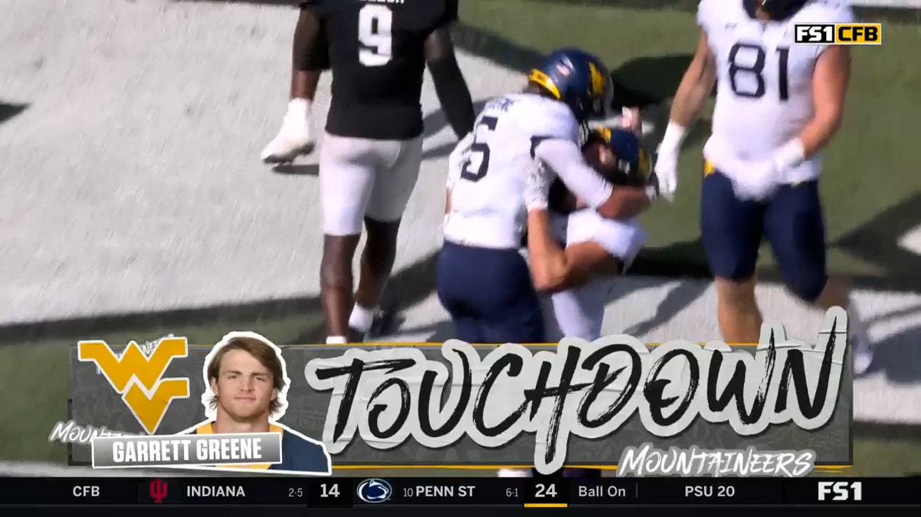 West Virginia's QB Garrett Greene rushes for two second-half touchdowns to extend the lead against UCF