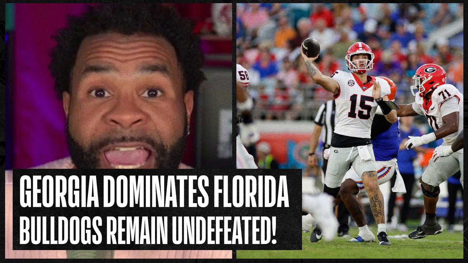 Georgia DOMINATES on both ends against Florida