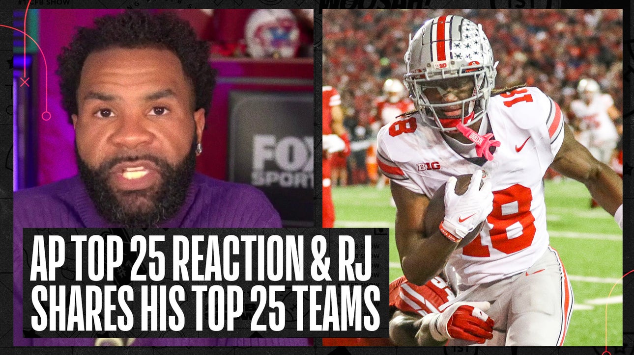 RJ Young reacts to the AP Poll and shares his top 25 teams after madness in week 9 | No. 1 CFB Show