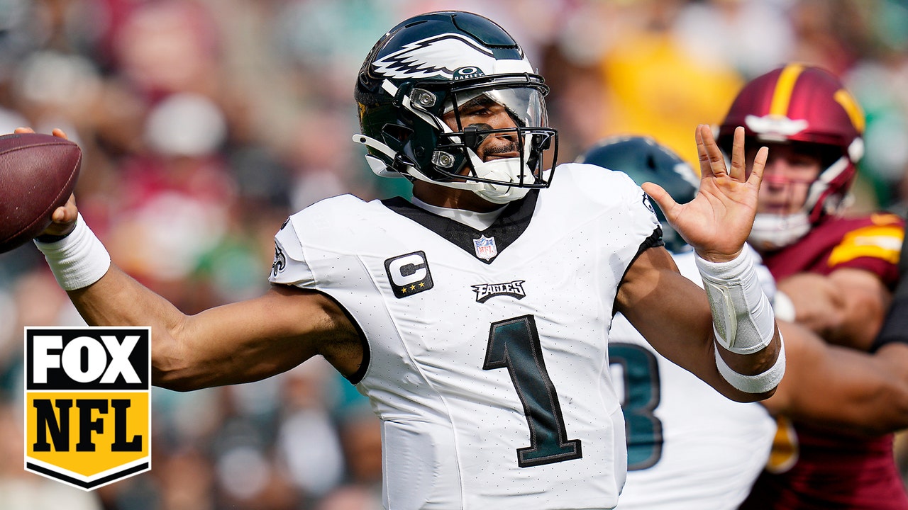 Jalen Hurts throws for 318 yards with 4 TDs to abet Eagles defeat Commanders | NFL Highlights