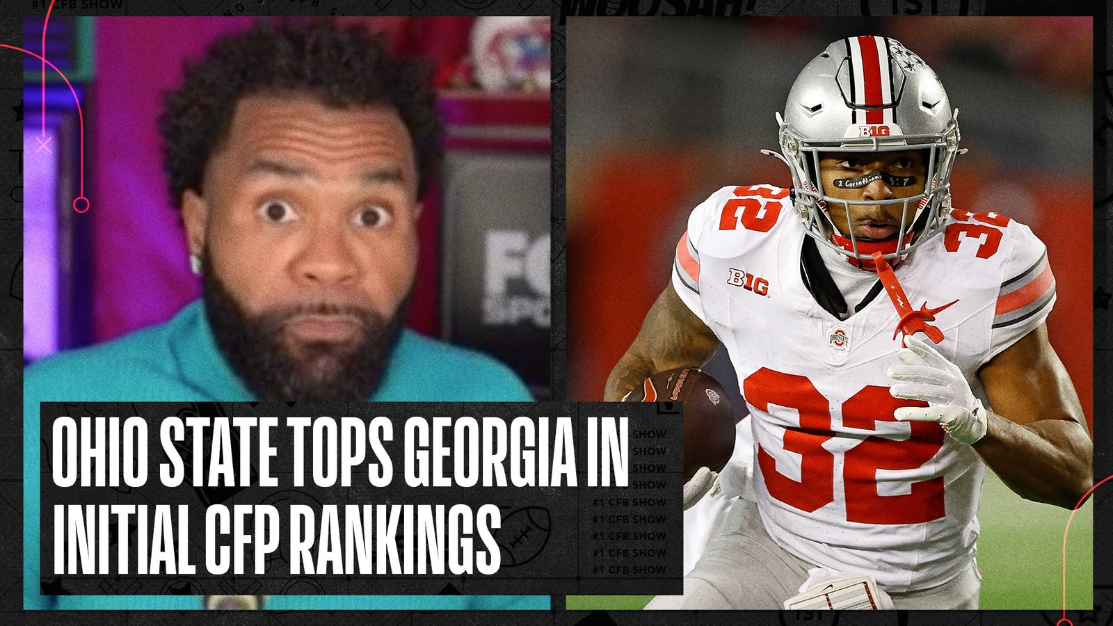 Ohio State is ranked ABOVE Georgia in the initial CFP rankings
