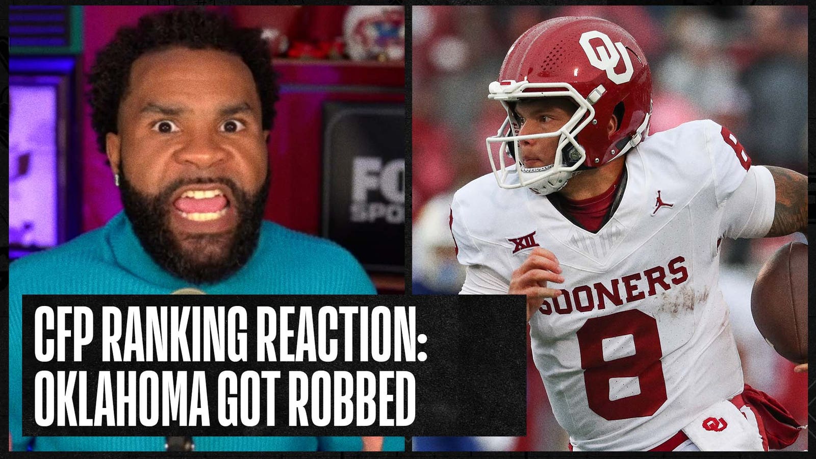 How is Oklahoma ranked behind Texas and Alabama in CFP Rankings?