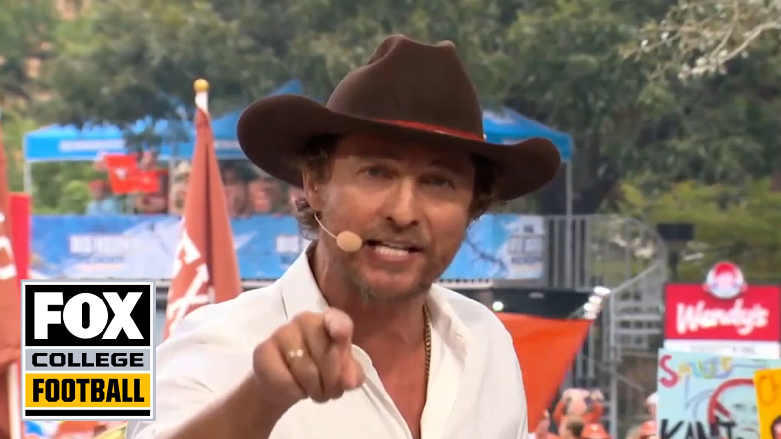 Matthew McConaughey talks Texas vs. Kansas State, turning 54, more