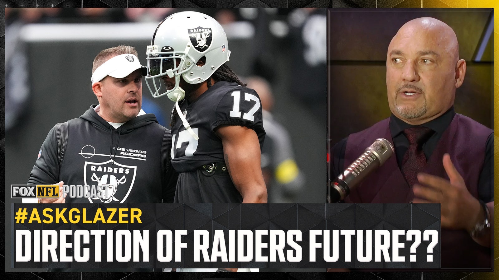 Jay Glazer on Raiders' future, Matthew Stafford's injury and whether Bucs should bench Baker Mayfield