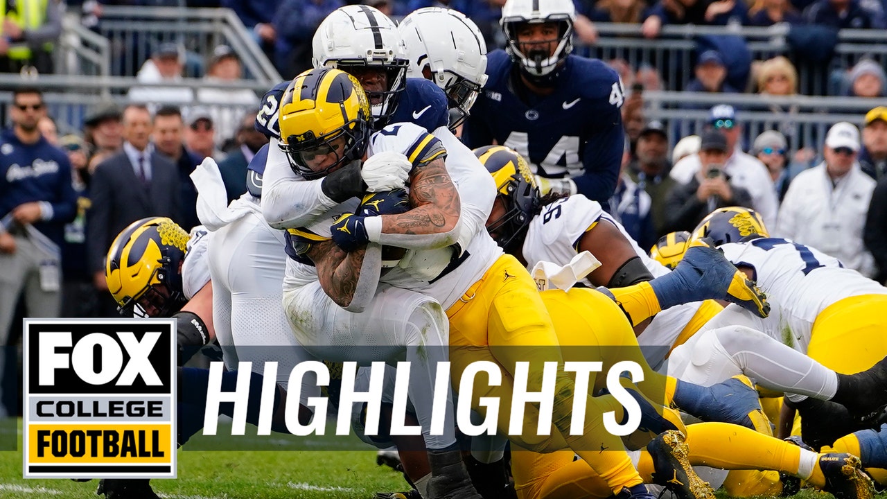 No. 3 Michigan Wolverines Vs. No. 10 Penn State Nittany Lions ...