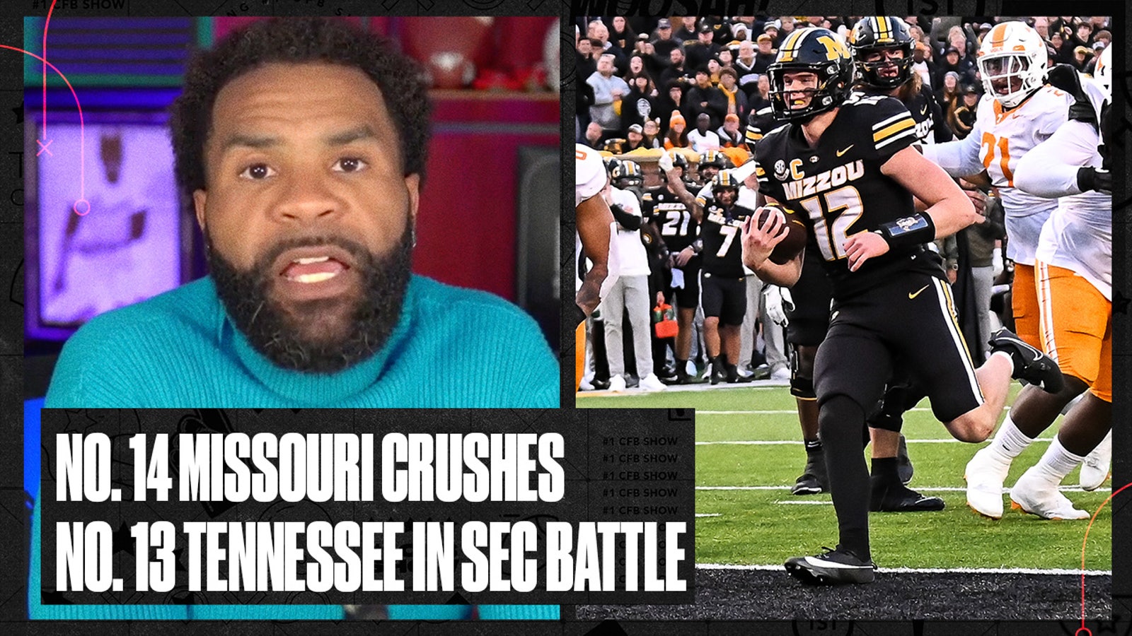 No. 14 Missouri crushes No. 13 Tennessee