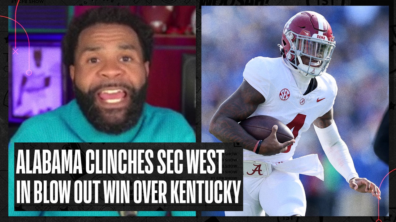 Alabama clinches the SEC West after 49-21 win over Kentucky