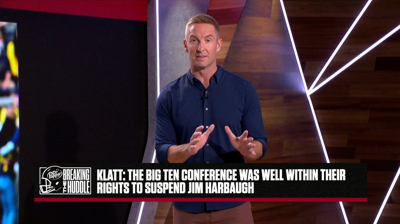Joel Klatt breaks down the details behind the Big Ten's decision to suspend Jim Harbaugh