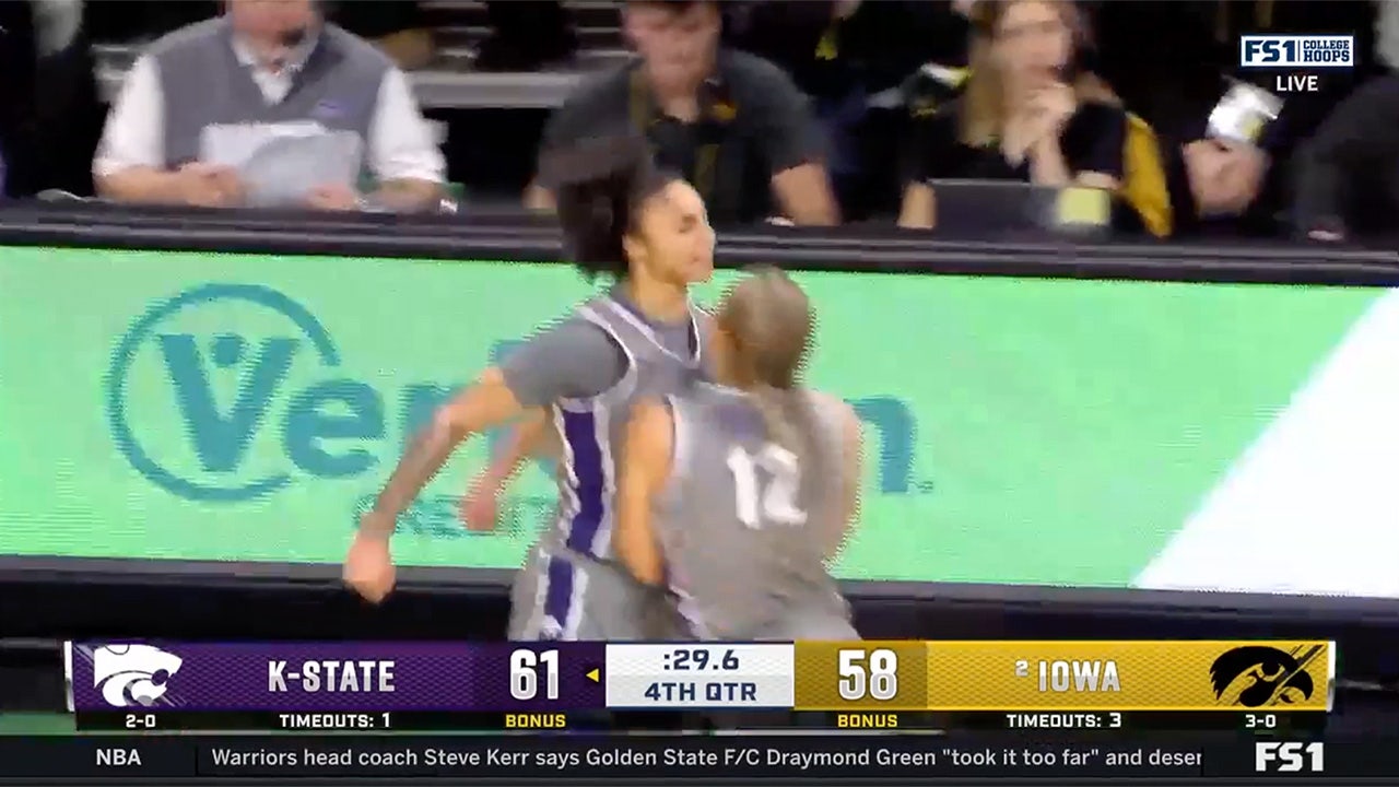 Kansas State upsets No. 2 Iowa after Gabby Gregory's dagger jumper