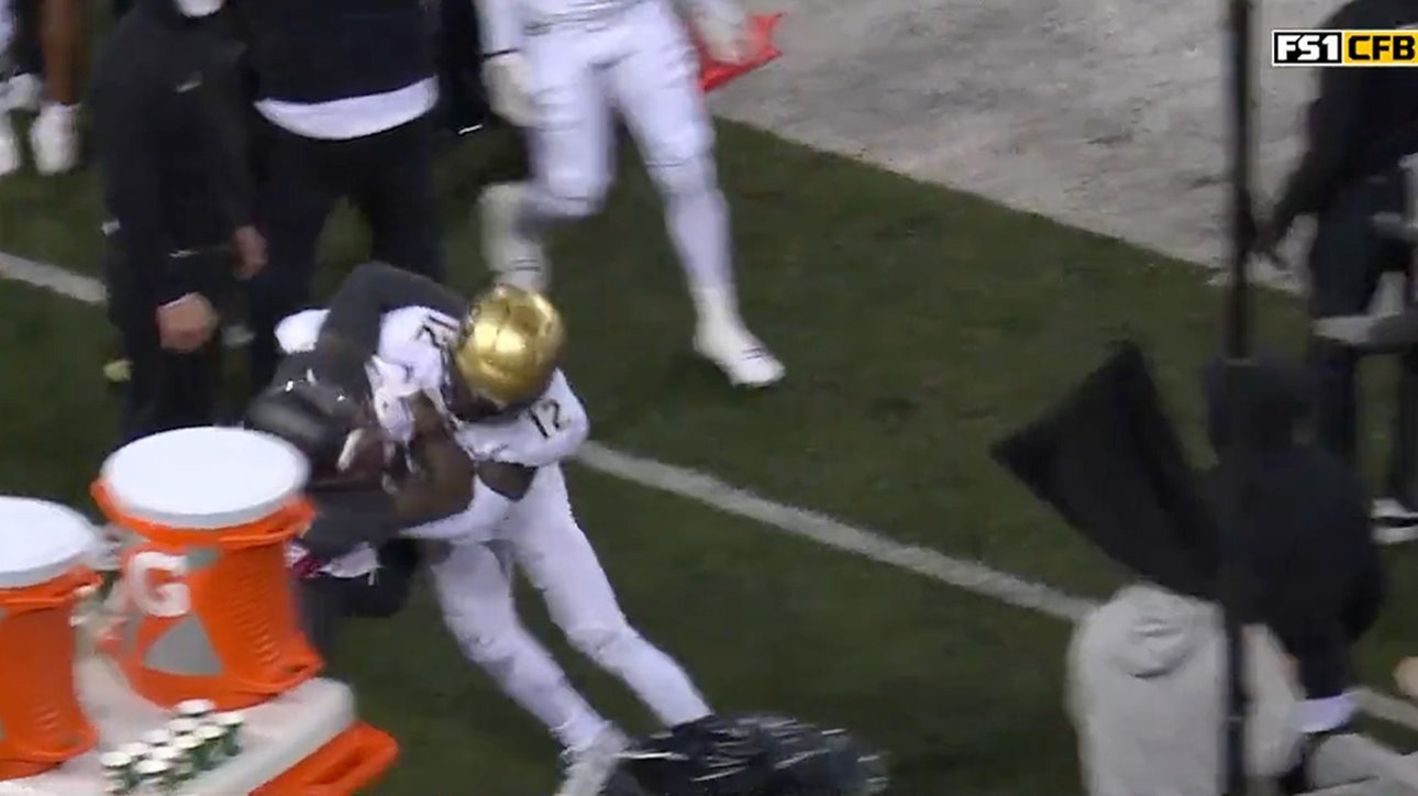 Things get chippy between Colorado's Travis Hunter and Washington State's Kyle Williams