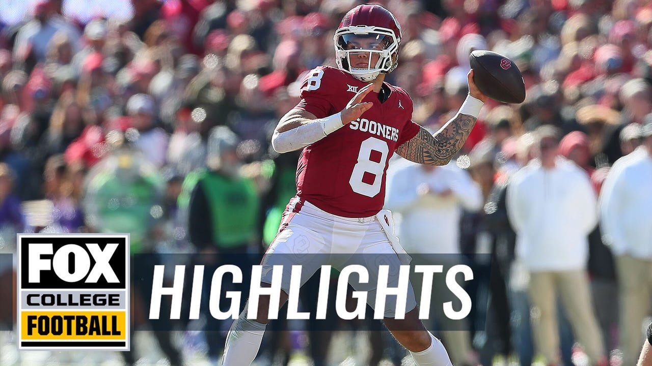 Dillon Gabriel SHREDS TCU’s defense for 400 yards and 4 TDs in Oklahoma’s victory | CFB on FOX