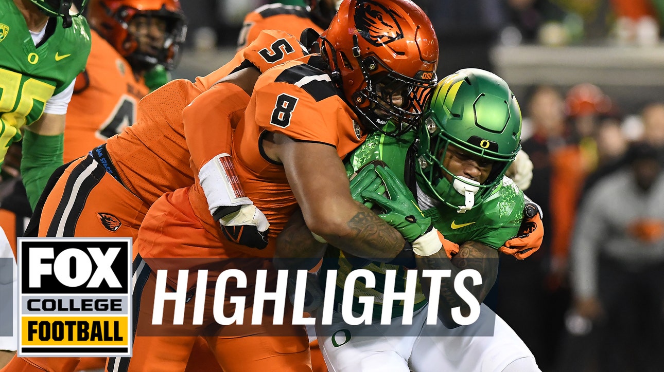 No. 16 Oregon State Beavers vs. No. 6 Oregon Ducks Highlights | CFB on FOX