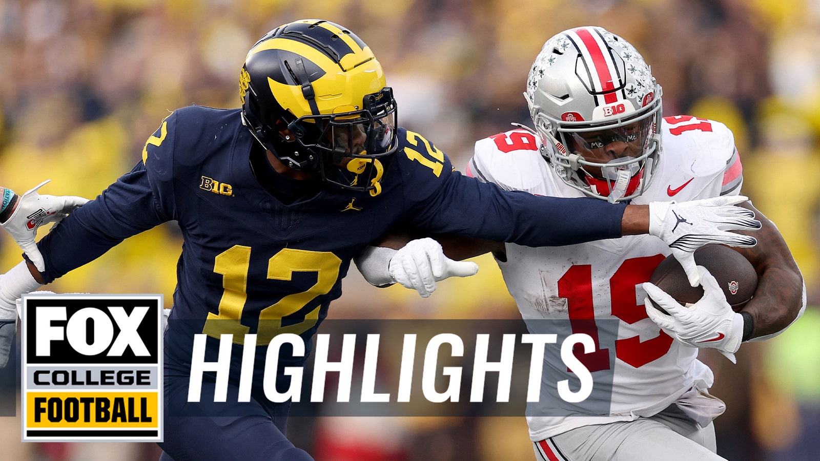 No. 2 Ohio State vs. No. 3 Michigan highlights