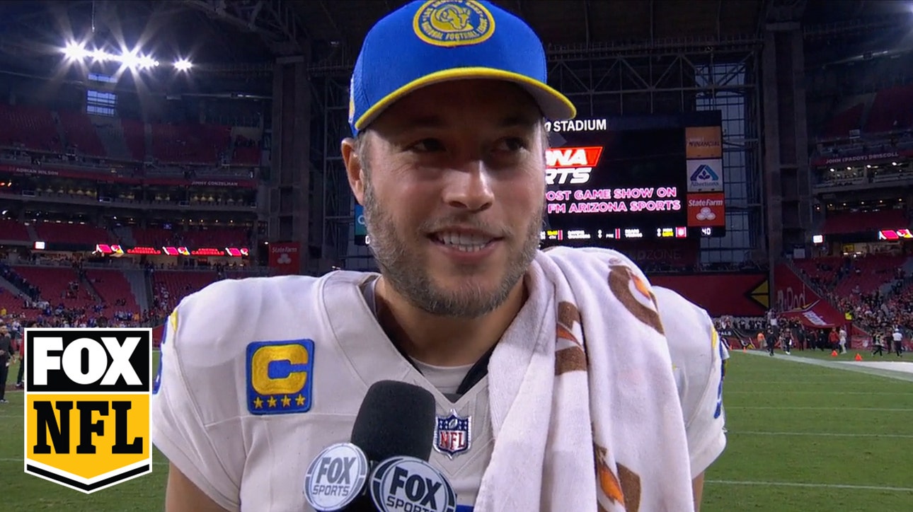 Matthew Stafford praises Kyren Williams, Rams in dominant victory over Cardinals | NFL on FOX
