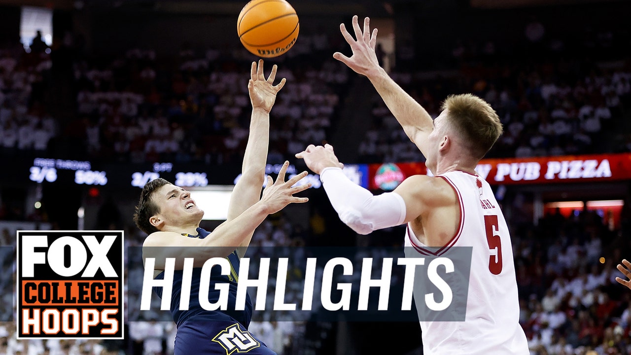 No. 3 Marquette Golden Eagles vs. Wisconsin Badgers Highlights | CBB on FOX