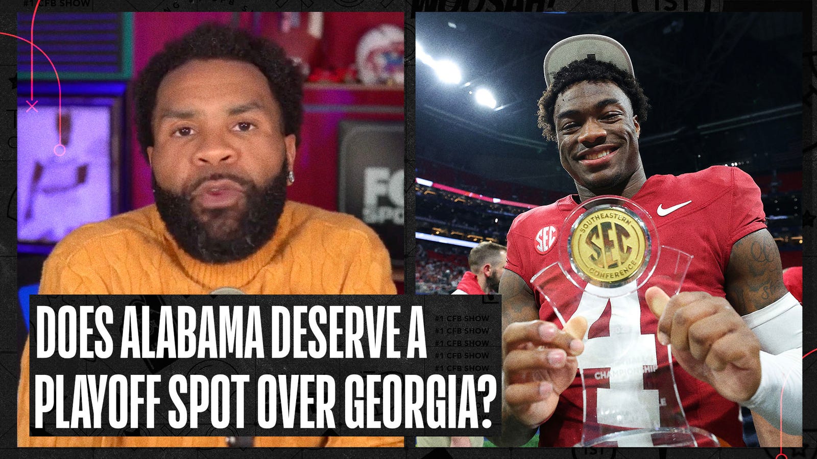 Does Alabama deserve a spot in the playoff after its victory over Georgia?